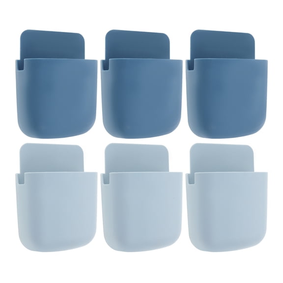 UPKOCH 6 Pcs Pen Holder for Wall Remote Control Storage Box Smartphone