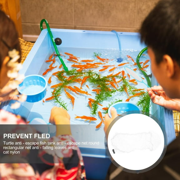 UPKOCH Aquarium Protective Mesh Net for Fish Tank Made of Premium Nylon White