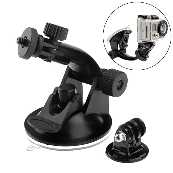 UPKOCH Black ABS Suction Mount with Strong Grip for Camera Use Setup No Residual 2Pcs 270 Degrees Adjustable