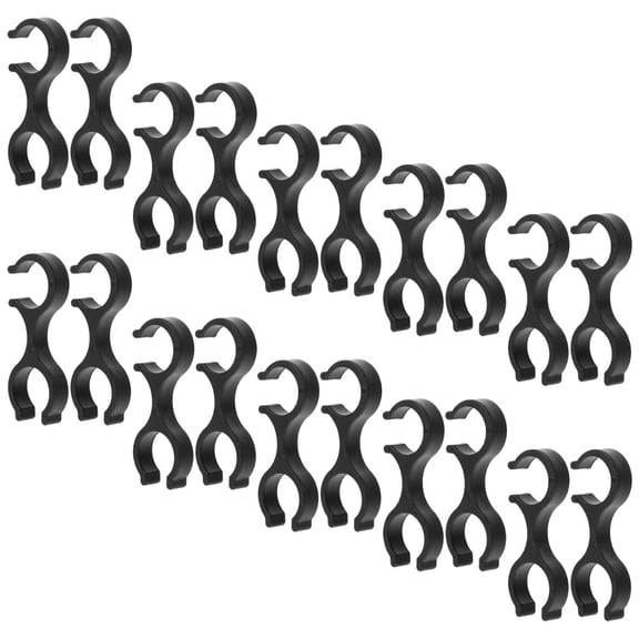 UPKOCH Durable Plastic Trekking Pole Clips with Connecting Buckles for Secure Storage Lightweight and