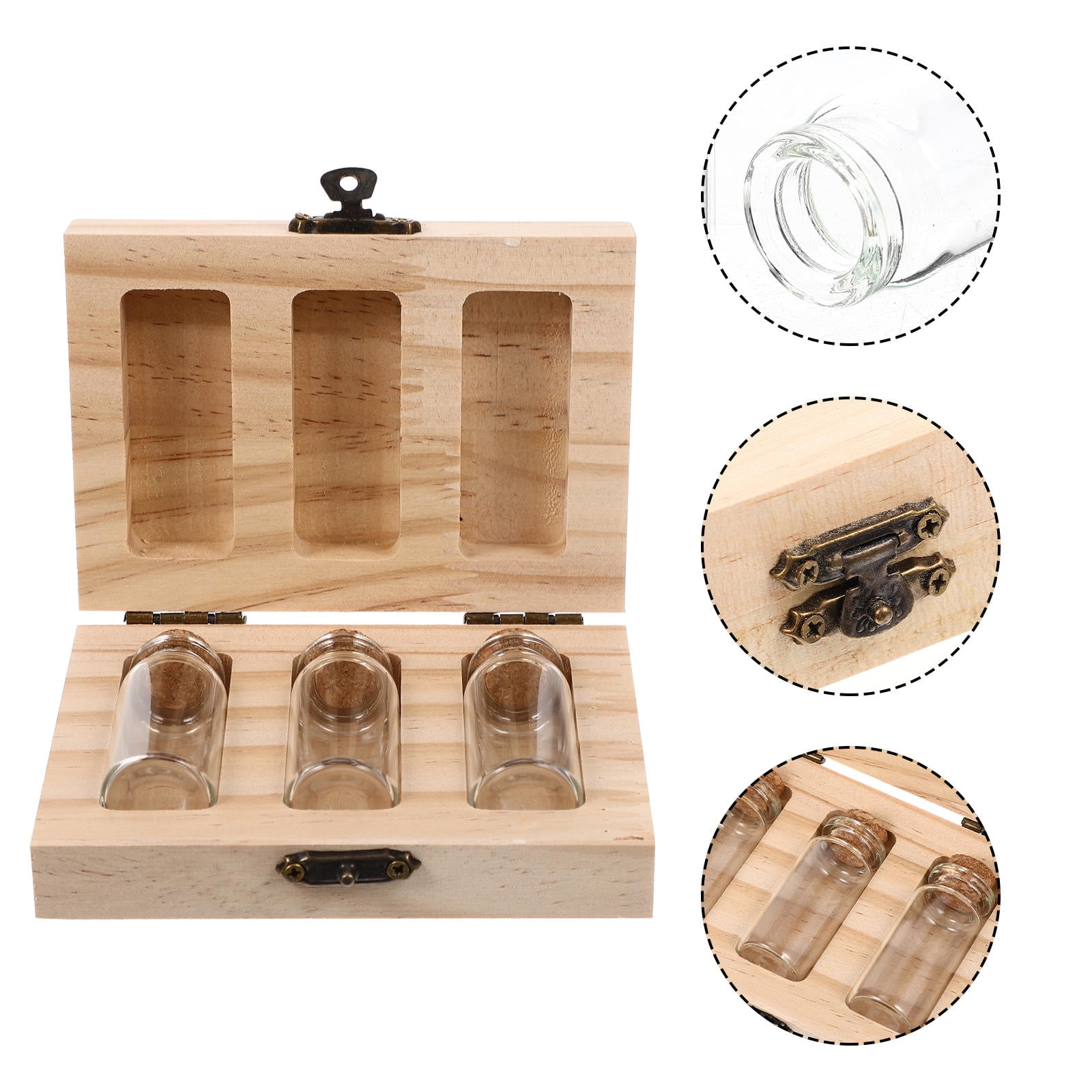 UPKOCH Fetal Hair Bottle Umbilical Cord Newborn Baby Container Items ...