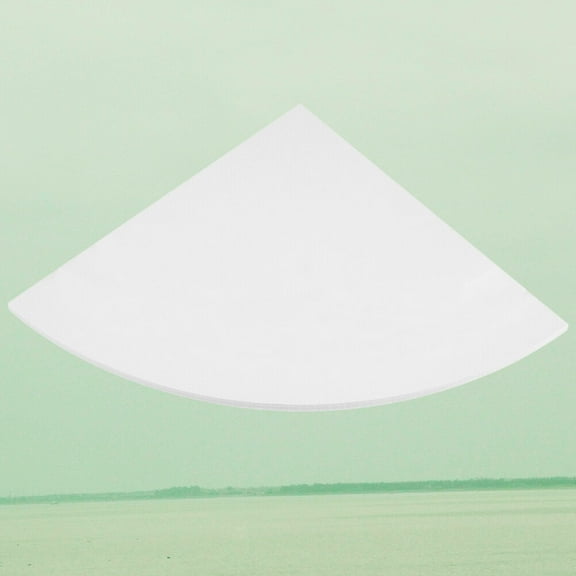 UPKOCH Triangular Shelf Homeowners Renters Modern Decor White 1Set