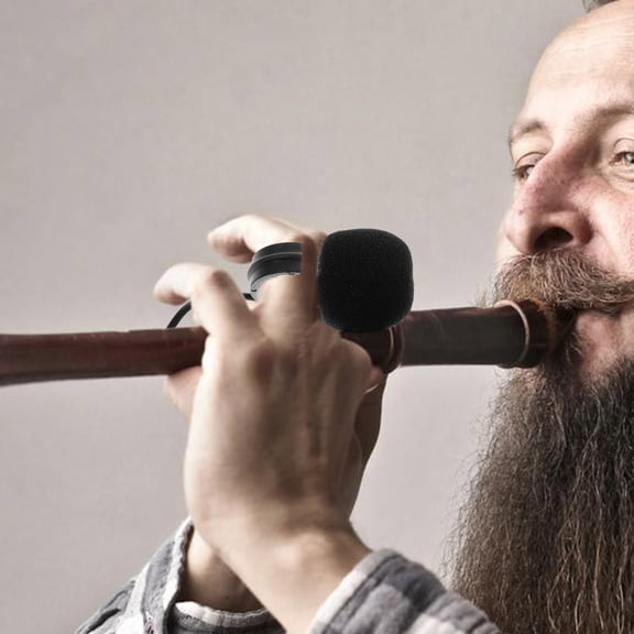 UPKOCH Instrument Pickup Fingertip Microphone With Long Wire Clip On Flute Finger Microphone Professional Flute Pickup Microphone Erhu Pickup Microphone