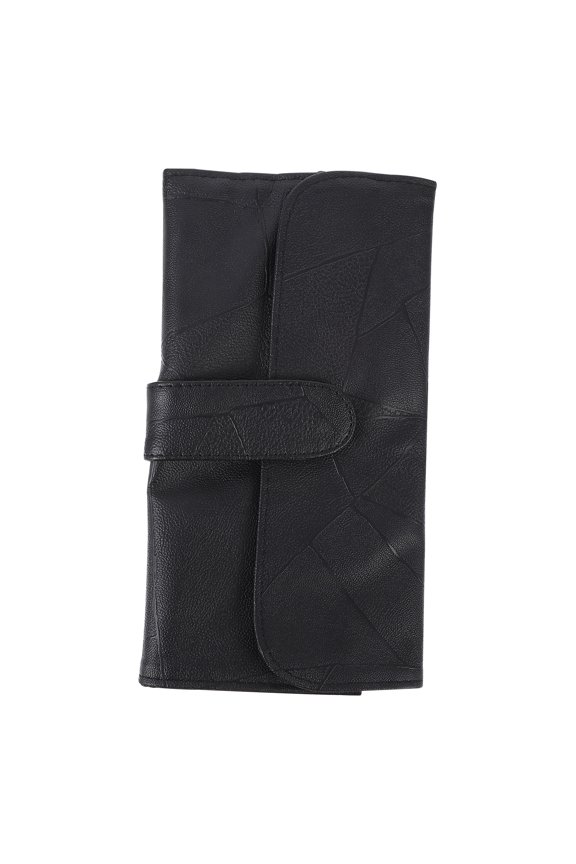 Makeup Brush Roll-up Bag Makeup Brush Pouch Travel 32.5x23cm Black