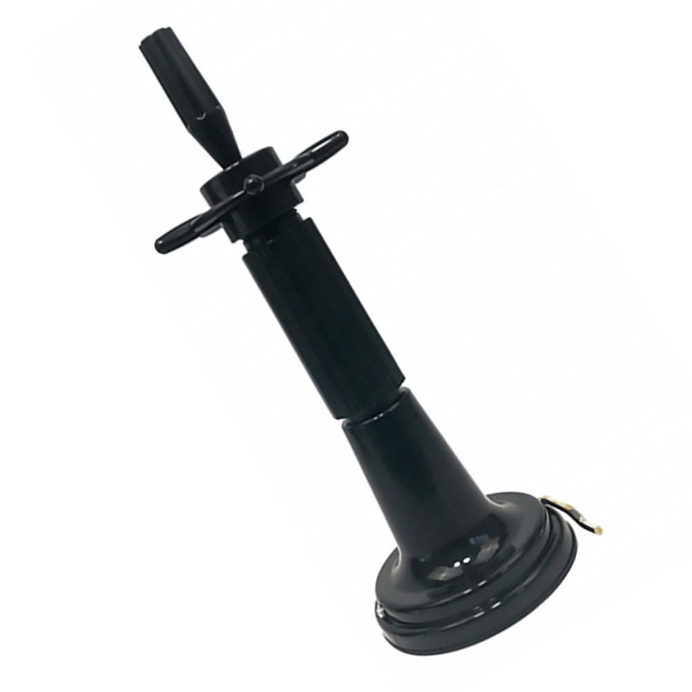 UPKOCH Mannequin Head and Stand Black Plastic 1 Set 15x5.3in