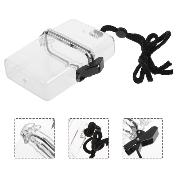 UPKOCH Outdoor Waterproof Pockets Key Storage Box Case Holder Plastic Container Case for Mobile Phone