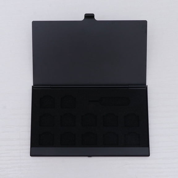 UPKOCH Phone Number Card Box Sim Case Storage Holder Black