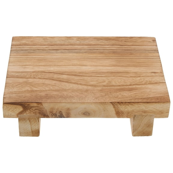 UPKOCH Outdoor Use Wood Stool Khaki 1Set