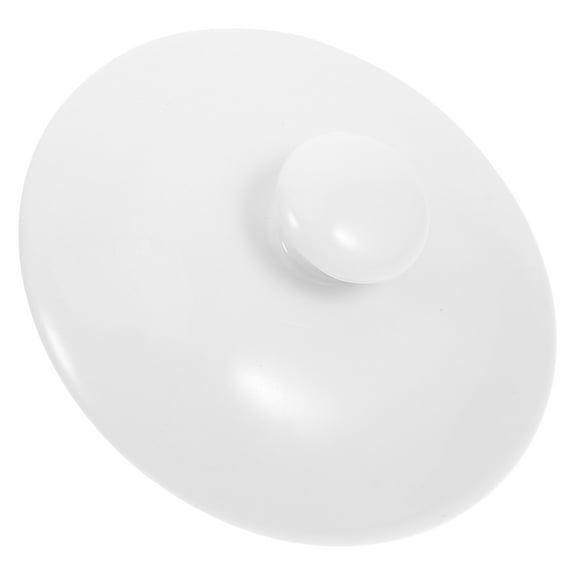 UPKOCH Teapot Replacement Lid Pot Lid Top Replacement Replace Soup Bowl White 8.50X8.50X1.20CM
