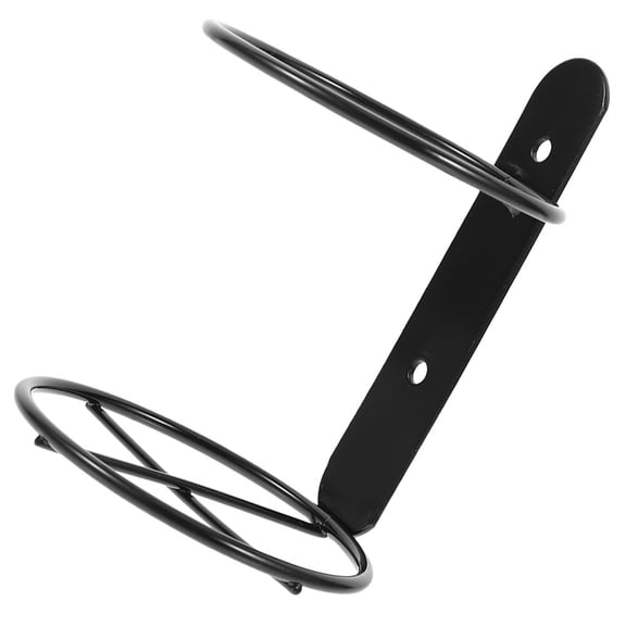 UPKOCH Bottle Wall Rack Storage Iron Single Wine Bottle Holder Black 1Set 5.3x3.7x3.7in