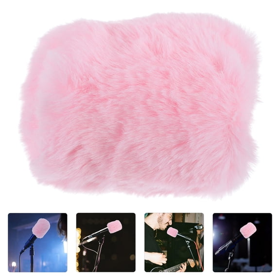 UPKOCH Wind Microphone Cover Microphone Muffler 7x7x10cm Pink