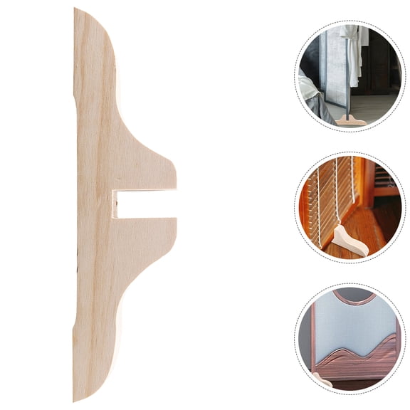 UPKOCH Wooden Beige Room Divider Stand Base for Daily Use with Exceptional Stability 4 Pieces