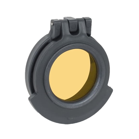 Tenebraex Amber See-Through Flip Cover with Adapter Ring, Objective Lens Protection, Durable Scope Accessory (42SBCF-ACR)