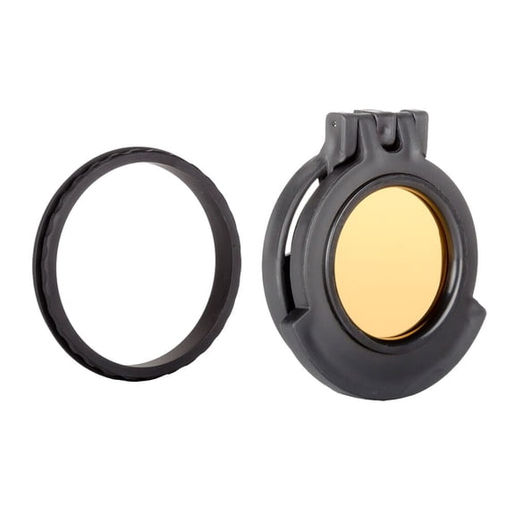 Tenebraex Objective Clear Flip Cover with Adapter Ring for 50mm Optics, Protective Scope Lens Cap (BT5056-CCR)