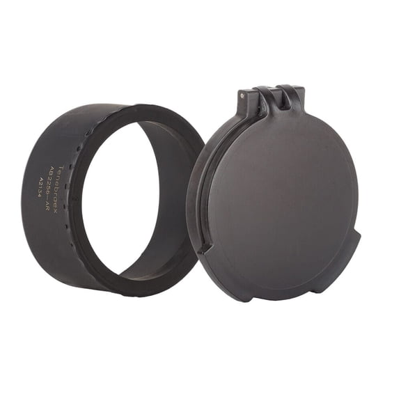 Tenebraex Objective Flip Cover with Adapter Ring, Protective Scope Lens Cap, Black (AB2156-FCR)