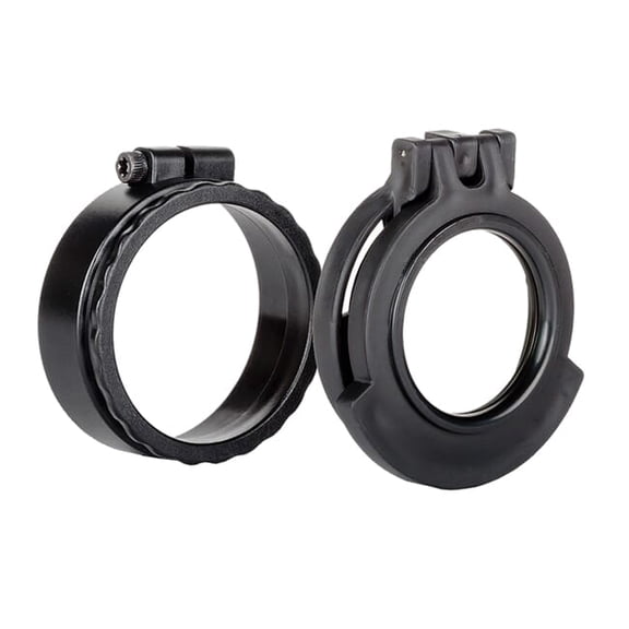 Tenebraex Ocular Clear Flip Cover with Adapter Ring, Protective Scope Lens Cap, Black (UAC005-CCR)