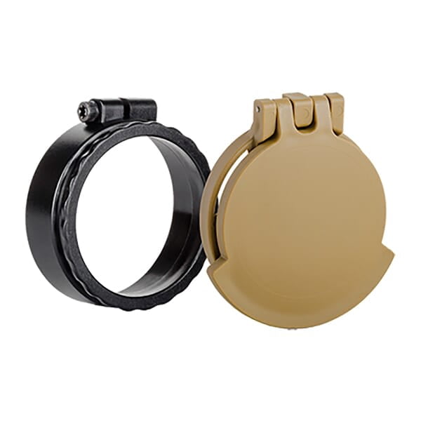 Tenebraex Ocular Flip Cover with Adapter Ring, RAL 8000 Tan and Black, Scope Lens Protection (UAR004-FCR)