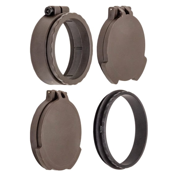 Tenebraex Ocular & Objective Scope Cover Kit, Fits 56mm, Durable Flip-Up Lens Protection, Matte Finish (56KIT-000001)