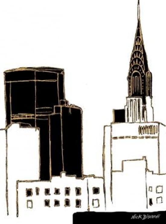 Tenement Empire State Building Canvas Art - Nicholas Biscardi (18X24)