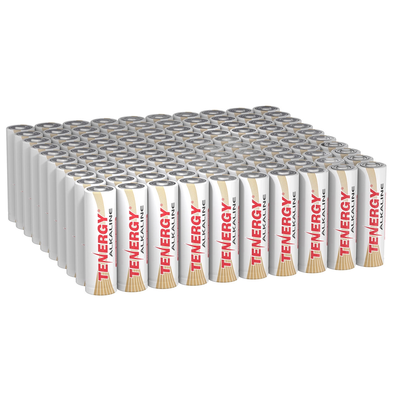 Tenergy 100pcs Tenergy Alkaline AA Batteries