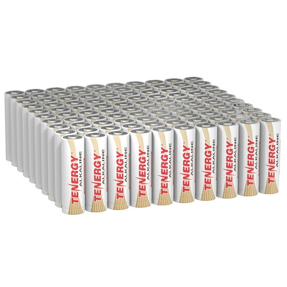 Tenergy 100pcs Tenergy Alkaline AA Batteries