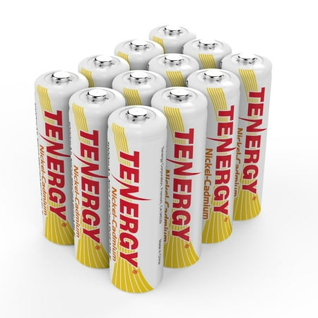 Tenergy 12 Pack AA NiCd Rechargeable Batteries for Solar Garden Lights