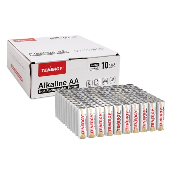 Tenergy 120 Pack AA Size (LR6) Alkaline Batteries
