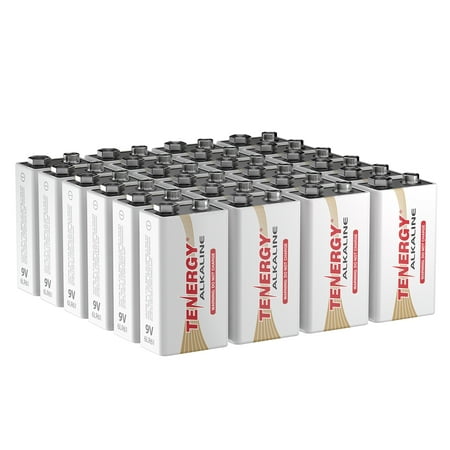 Tenergy 24 Pack 9V Size (6LR61) Alkaline Batteries
