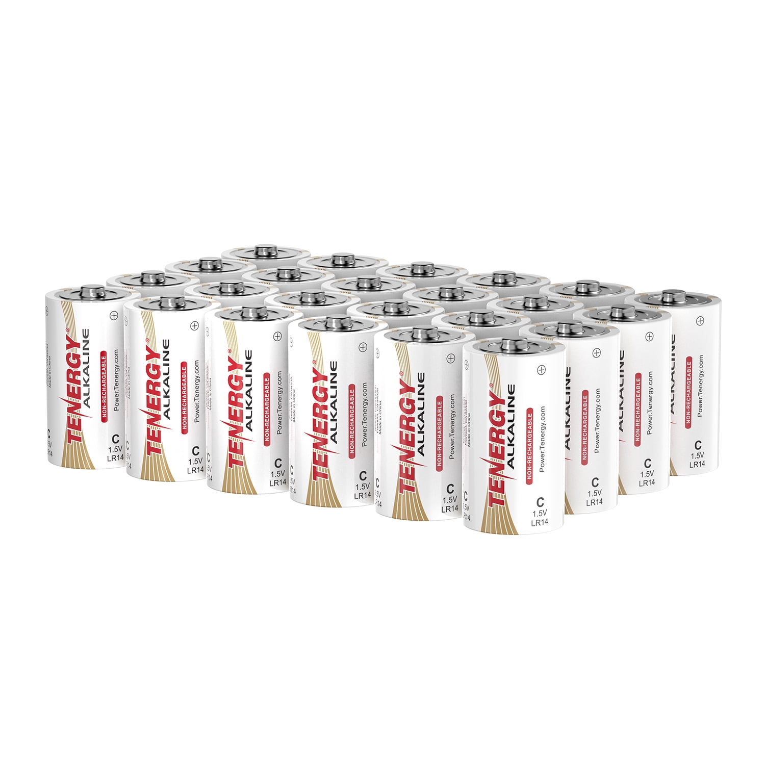 Tenergy 24 Pack C Size (LR14) Alkaline Batteries