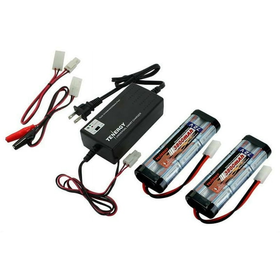 Tenergy 2 Pack 7.2V 3800mAh Battery Packs and Charger Combo