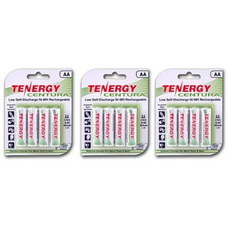 8pcs Tenergy Centura Lite NiMH D 1.2V 3000mAh Rechargeable Batteries