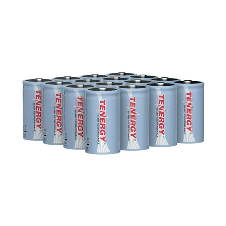 Tenergy D 10,000mAh NiMH Rechargeable Battery 16pcs