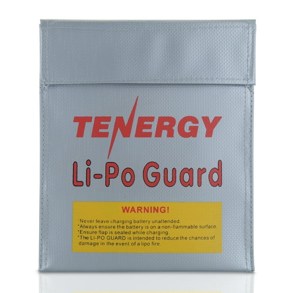 Tenergy Lipo Guard Bag, Fire Retardant Lipo Battery Bag for Charging and Storage, 7x9inches