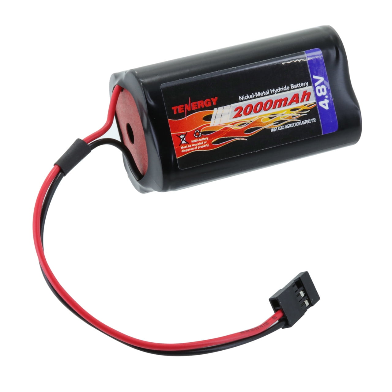 Receiver Rx Battery Tenergy NiMH 4.8V 2000mAh Square Receiver RX Battery Pack for RC ...
