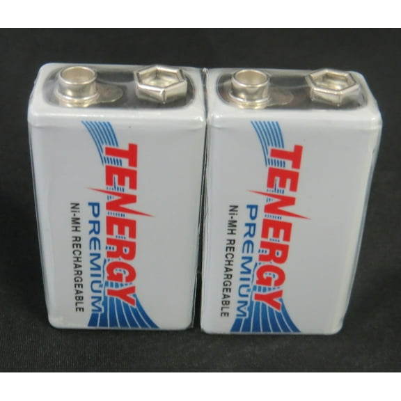 Tenergy Premium 9V NiMH 200mAh mAh Rechargeable Batteries - 2 Pack + FREE SHIPPING!