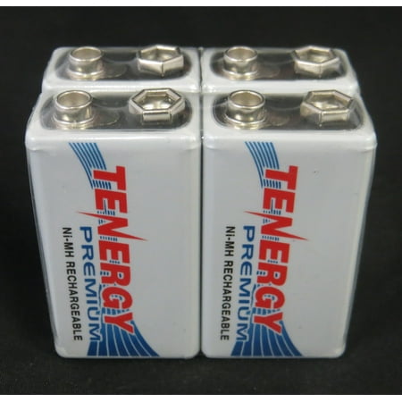 Tenergy Premium 9V NiMH 200mAh mAh Rechargeable Batteries - 8 Pack + FREE SHIPPING!