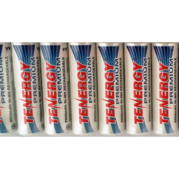 Tenergy Premium AA NiMH 2500 mAh 1.2 V Rechargeable Batteries - 6 Pack + FREE SHIPPING!