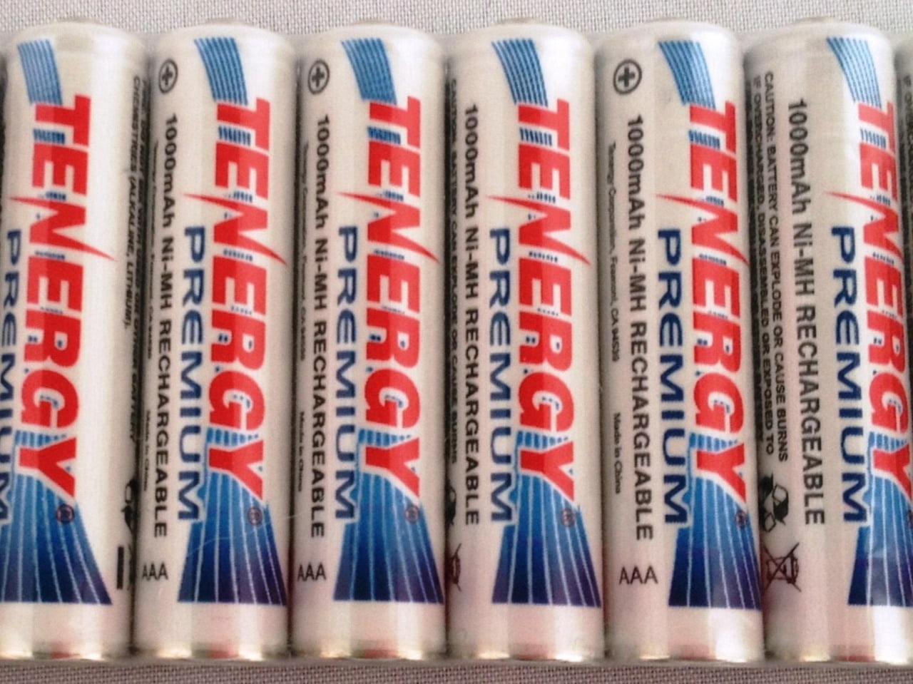 Tenergy Premium AAA NiMH 1000 mAh 1.2 V Rechargeable Batteries - 12 Pack + FREE SHIPPING!
