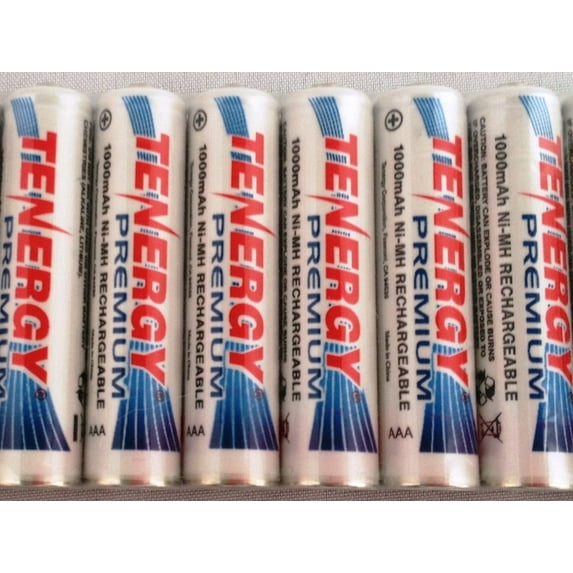 Tenergy Premium AAA NiMH 1000 mAh 1.2 V Rechargeable Batteries - 12 Pack + FREE SHIPPING!