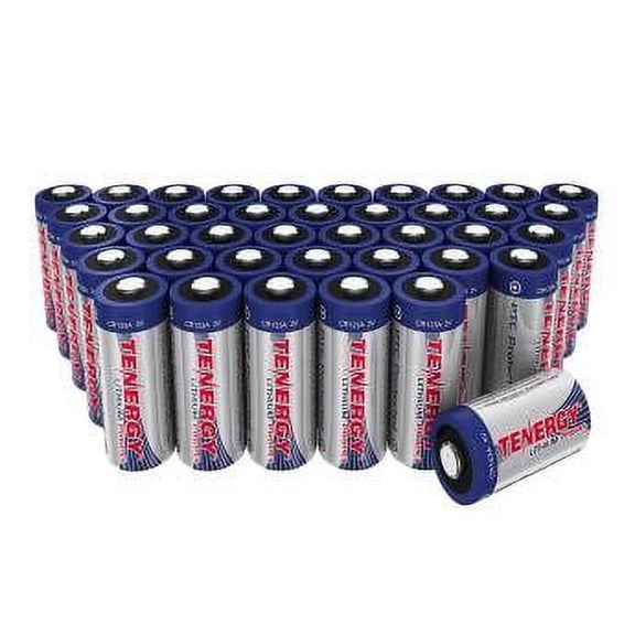 Tenergy Propel 30214 CR123A 1400mAh 3V High Energy 1.5A Lithium Primary Button Top Photo Battery - Bulk