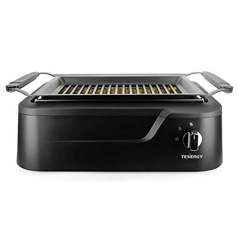 Trundlia Electric Smokeless Indoor Grill, glass-sealed tubes, 1660W, 446°F  Rapid Infrared Heating,Larger Size15*10 Nonstick Surface, Indoor