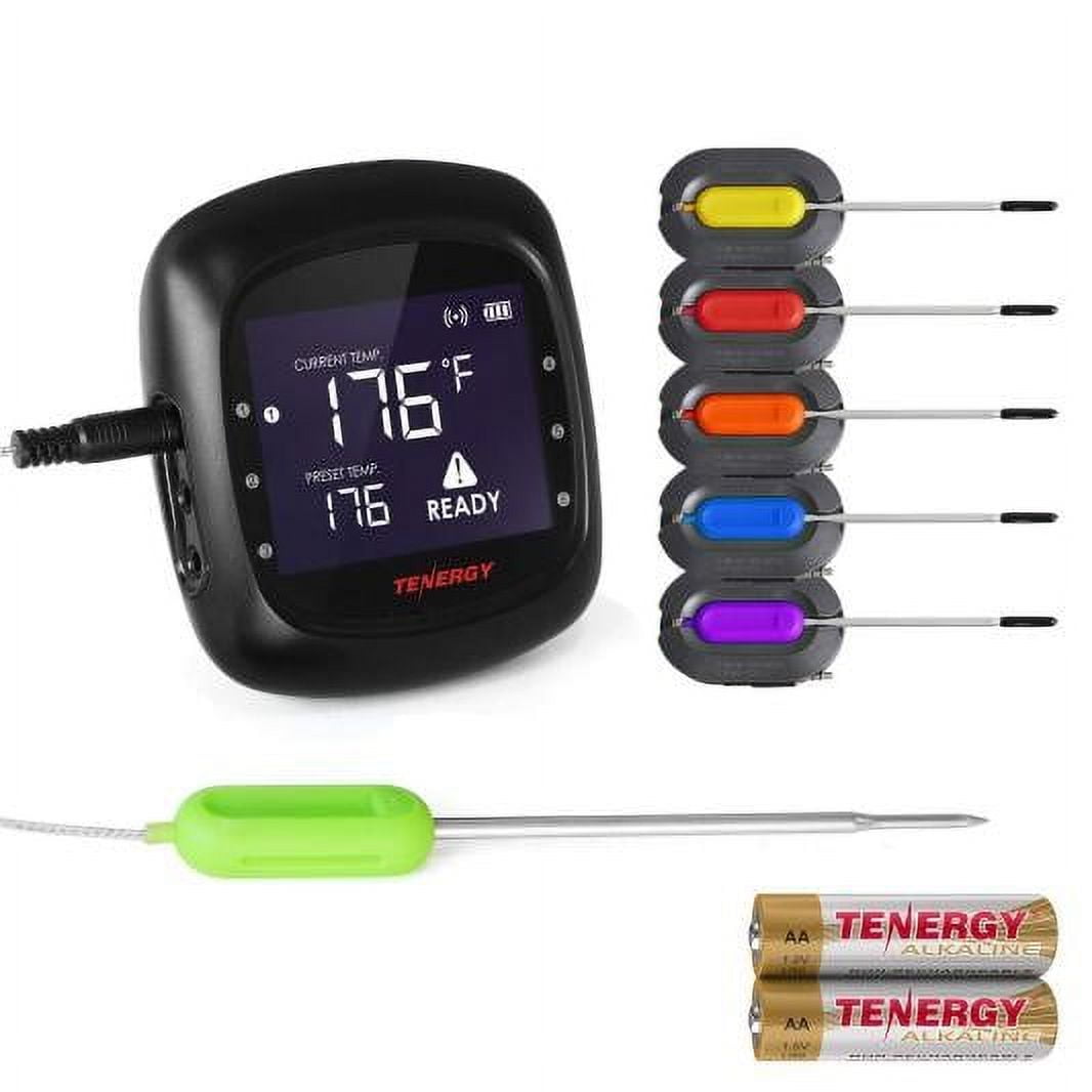 Solis Black Wireless Digital Meat Thermometer with 6 Stainless Steel Probes