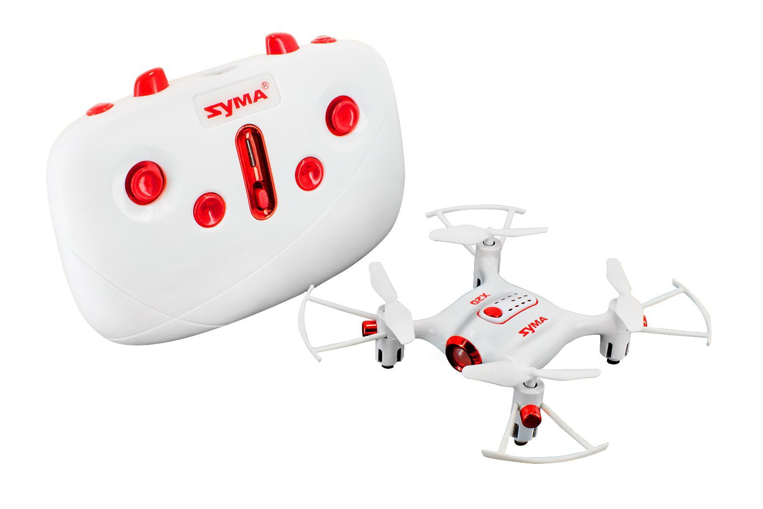 Tenergy Syma X20 Drone, Headless Quadcopter RC Drone with Altitude Hold and Stunt Button, Easy to Fly Pocket Drone for (White) -