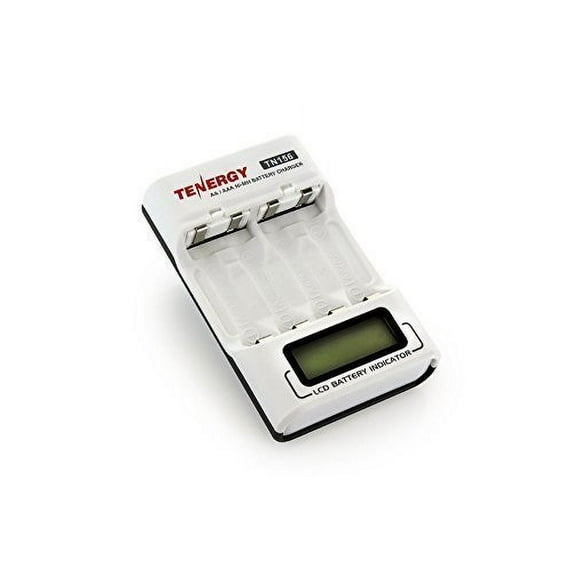 Tenergy TN156 4-Bay Compact AA/AAA NiMH LCD Battery Charger