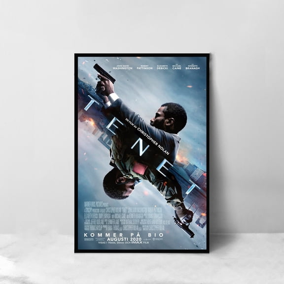 Tenet Movie Poster, Room Decoration Wall Art, Unframed Paper Poster 8x10in