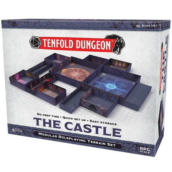 Tenfold Dungeon: The Castle - Modular Roleplaying Terrain Set & 5e RPG Adventure, Gale Force 9