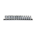 thumbnail image 1 of Teng Tools 12 Piece 1/4 Inch Drive Shallow 6 Point Metric Socket Set (4mm - 13mm) - M1412, 1 of 3