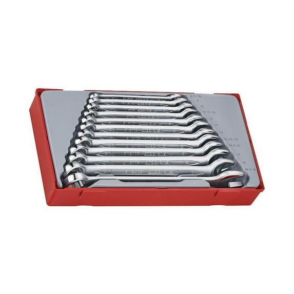 Teng Tools 12 Piece 12 Point Metric Combination Wrench Set (8MM-19MM) - TT1236