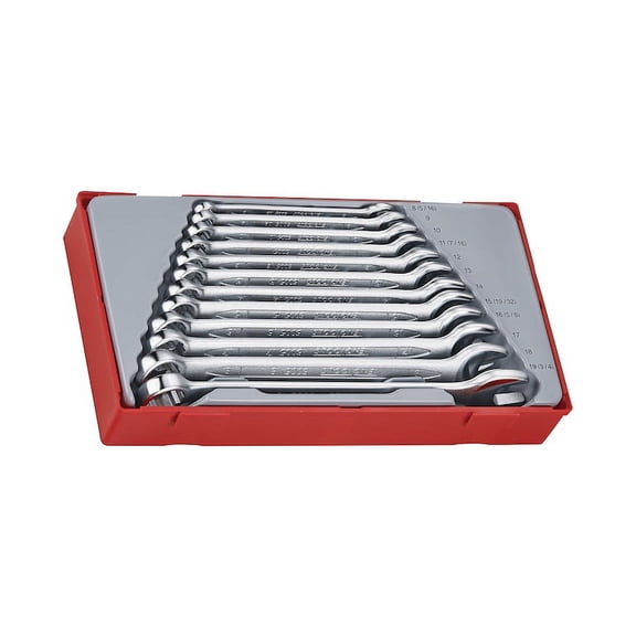 Teng Tools 12 Piece 12 Point Metric Combination Wrench Set (8MM-19MM) - TT1236