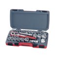thumbnail image 1 of Teng Tools 30 Piece 1/2 Inch Drive 12 Point Metric & SAE Regular/Shallow Socket Set - T1230, 1 of 1